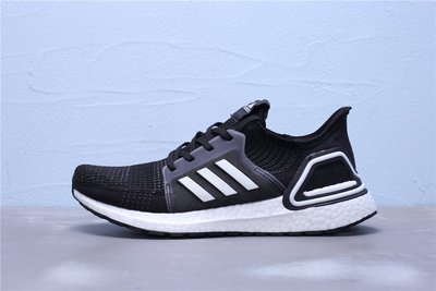 Adidas Ultra Boost 19 編織 黑白 透氣 休閒運動慢跑鞋 男女鞋 EH1014