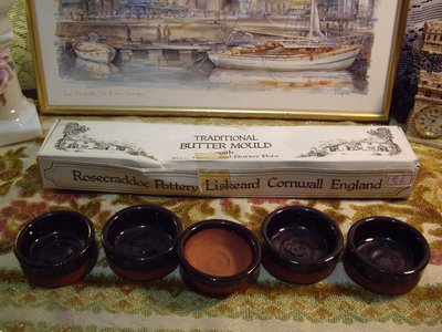 歐洲古物時尚雜貨 小釉陶瓷器皿 擺飾品 古董收藏 一盒5件 限時特價中