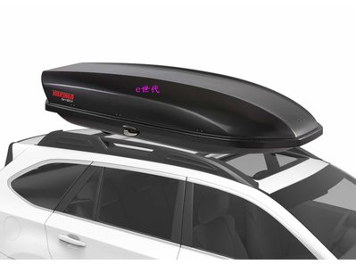 e世代YAKIMA SKYBOX PRO 21碳纖紋路車頂行李箱送休閒椅+睡袋黑色雙邊開車頂箱天空行李箱600公升行李架