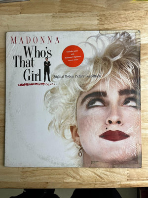 二手 麥當娜Madonna who's that girl lp 唱片 LP 黑膠【善智】1391