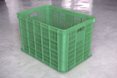 八格搬運箱(小孔)615*420*385mm-塑膠籃 塑膠箱 儲運箱 搬運籃 工具箱 收納箱 零件箱 物流箱【富晴塑膠】
