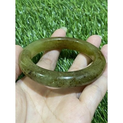 ��56mm Natural Serpentine jade Xiu yu jade bangle�� ��水草岫~隨意飾品