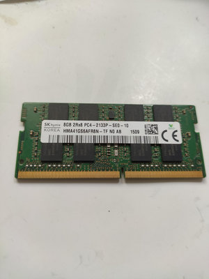 SK hynix 海力士 DDR4 2133 8G 8GB HMA41GS6AFR8N-TF 筆記型 NB 筆電 RAM