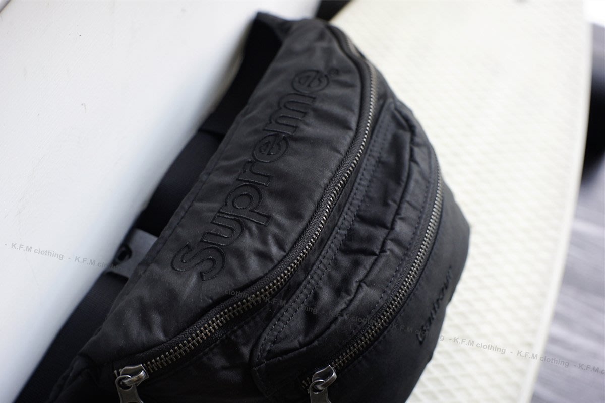 K.F.M 】Supreme Barbour Waxed Cotton Waist Bag 英國皇家品牌聯名