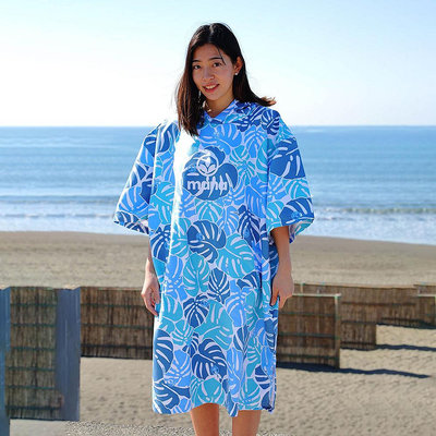 新色 TAVARUA 日本衝浪品牌 mana系列 速乾毛巾衣 超細纖維 浴巾衣 沙灘巾 潛水 浮潛 衝浪 龜背葉