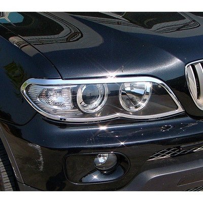 【JR佳睿精品】BMW 寶馬 X5 E53 2003-2006 鍍鉻大燈框 前燈框 電鍍 改裝 台灣製