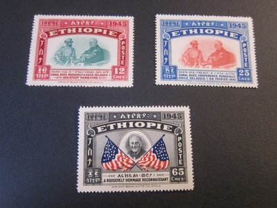 【雲品13】埃塞俄比亞Ethiopia 1947 Sc 278-80 MNH 庫號#B538 91276