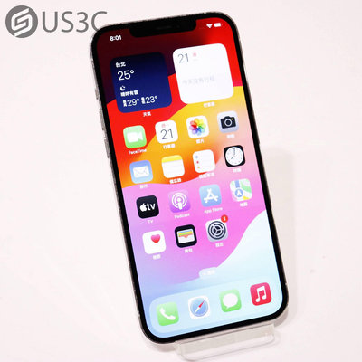 【US3C-青海店】【一元起標】公司貨 Apple iPhone 12 Pro Max 128G 銀色 6.7吋 支援快速充電 IP68防水防塵 二手手機