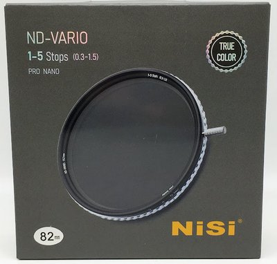 全新 耐司 NISI 82mm True Color (1-5檔 ) 可調式ND減光鏡 ND2-ND32 ND-VARIO