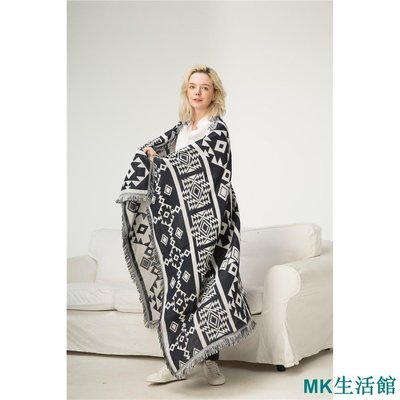MK精品外貿北歐美式裝飾毯沙發毯波西米亞搭毯民族風流蘇藝術休閑文藝毯