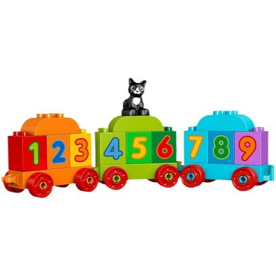 玩具火車LEGO樂高拼裝積木10847得寶大顆粒DUPLO數字火車兒童早教益智玩具開心購 促銷 新品