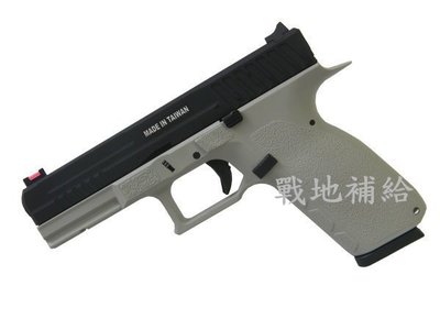 【戰地補給】台灣製KJ KP13城市灰金屬滑套CO2槍(滑套可動可後定，後座力大)