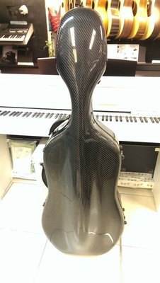 【金聲樂器】大提琴盒 CARBON 特級碳纖 3.2 公斤 附滾輪 背帶
