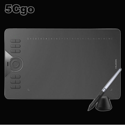 5Cgo【智能】繪王HC16數位板可聯手機手繪板網課寫字手寫板電子繪圖電腦繪畫板多功能觸控環 8192級壓感 含稅
