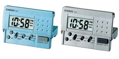 實體店面 CASIO 卡西歐 藍色 銀色 電子鬧鐘 PQ-10D-2 靜音 PQ-10 原廠公司貨 PQ-10D