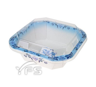 DS-45紙餐盒-喜鵲藍(OPS蓋) (600ml) (點心/蛋糕/義大利麵/外帶/免洗餐具/便當)