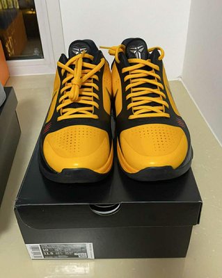 Nike Zoom Kobe 5李小龙ZK5科比5黑黄黑白篮球鞋 CD4991-700…US9.5-10賣場