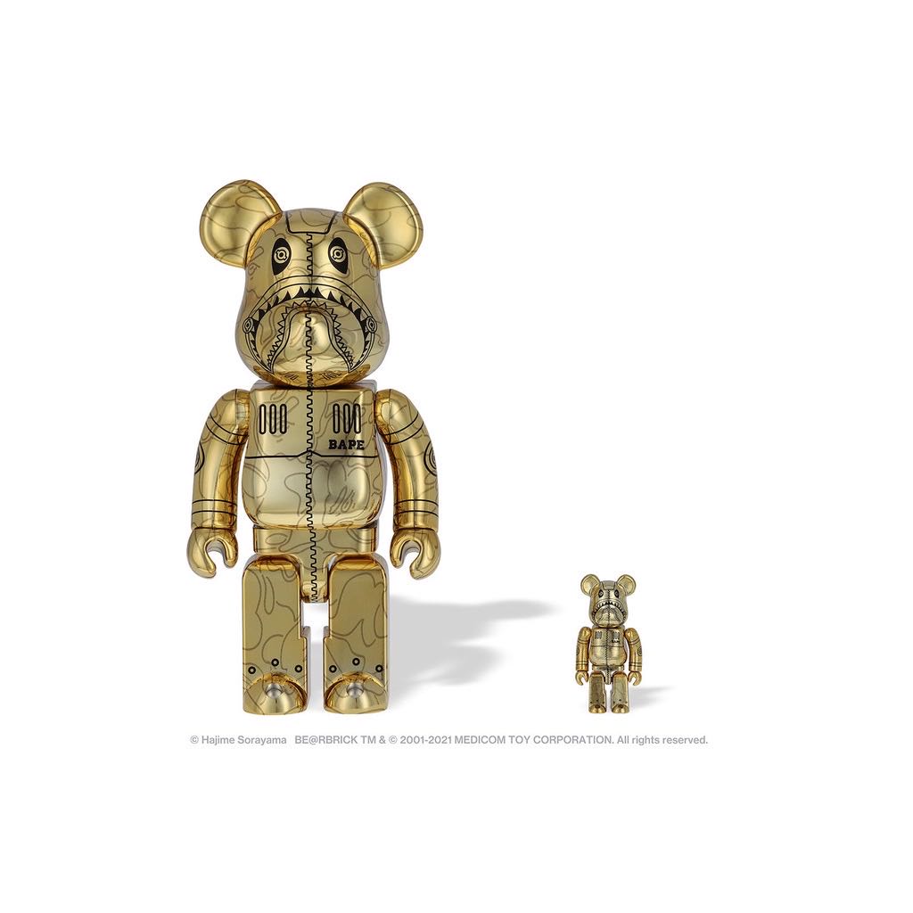 BAPE HAJIME SORAYAMA SHARK BE@RBRICK 100% & 400