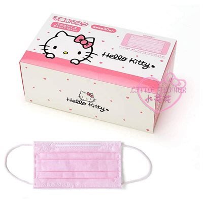 ♥小花花日本精品♥Hello Kitty 大人用30枚入盒裝不織布口罩~2