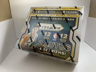 2020-21 Panini NBA Prizm Factory Sealed Hobby Box未拆盒卡12包