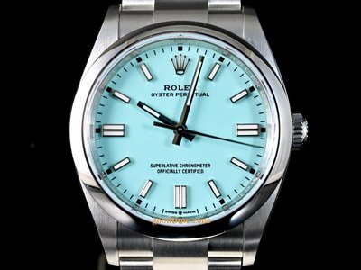 [好時計] ROLEX 勞力士 126000 Oyster Perpetual 全新24/05現貨 Tiffany藍面 36mm LRK390