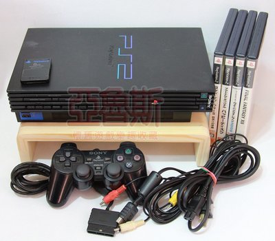 【亞魯斯】PS2遊戲主機(未改機) SCPH-50000 型 透明黑/ 中古商品(看圖看說明)