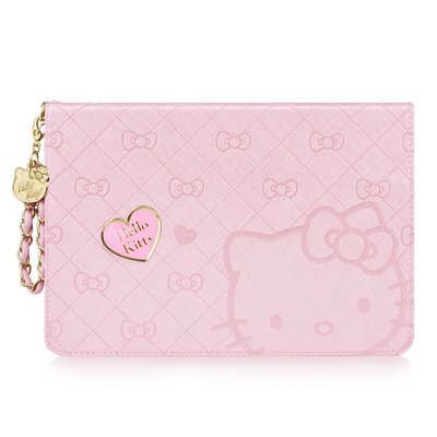 GARMMA Hello Kitty iPad mini 3 iPad mini 2 mini共用摺疊式皮套–豔麗粉色