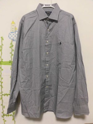 衣市藍~POLO RALPH LAUREN 長袖襯衫 (17~185/104A~XL~) (230423)