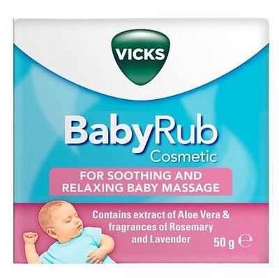 【蘇菲的美國小舖】Vicks BabyRub 天然草本嬰幼兒舒緩膏 50g