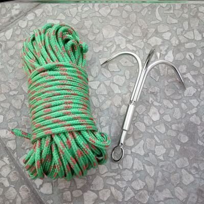 號釣魚錨套裝神器下鉤磨絲x救生耐鋼配件掛鉤水草撈方便衣服鉤