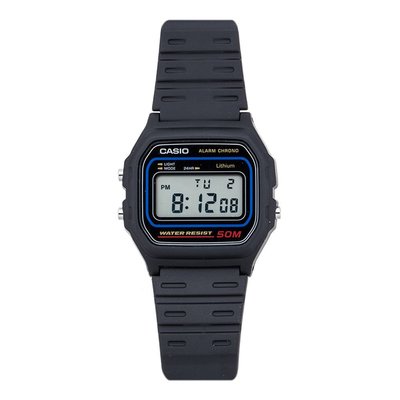 【CASIO 專賣】CASIO W-59-1 超薄數字型錶 學生首選 防水50米