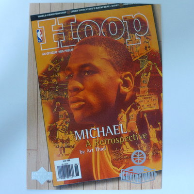 ~ Michael Jordan ~MJ麥可喬丹/名人堂.籃球之神.空中飛人 NBA海報雜誌設計 特殊卡 ~1