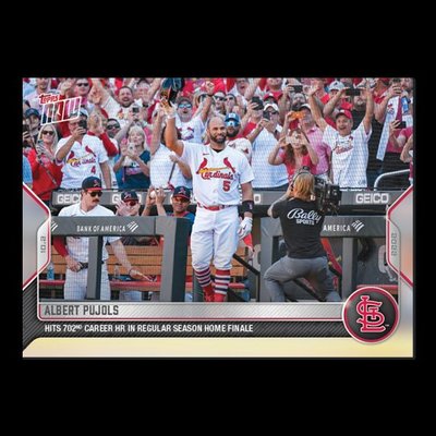 Albert Pujols 球員卡 2022 MLB TOPPS NOW® Card 998 702轟
