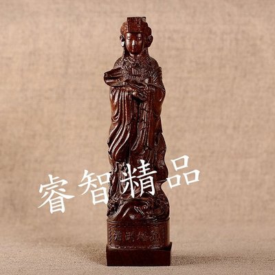 【睿智精品】越南沉香木 媽祖 天上聖母 媽祖神像 木雕擺件 法像莊嚴（GA-0074）