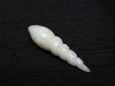 澳洲 蛋白石 雕刻 藝術 雕件 極光海螺 6.2克拉 【Texture & Nobleness 低調與奢華】橘14