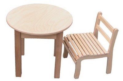 【NIDO樺木圓桌(直徑45cm)】桌子、安親桌、課桌椅、幼稚園、托兒所