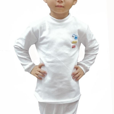 LOVIN BABY一王美台灣製超彈性男童高領衛生衣~4件1525