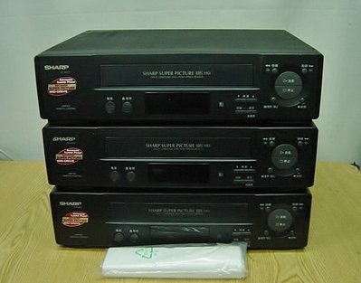 .@【小劉二手家電】SHARP VHS放影機,VC-A373型,支援EP 三倍播放,附代用遙控器,1分2音源頭