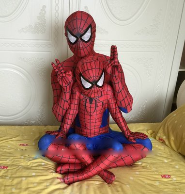 【Kathie Shop】兒童萬聖節蜘蛛人cosplay角色扮演服緊身衣表演服超級英雄服