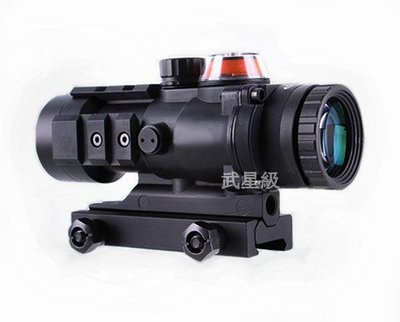 台南 武星級 SPINA AR 332 紅色真光纖 3倍鏡 ( 內紅點紅外線外紅點定標器紅雷射瞄具玩具槍CO2槍BB彈
