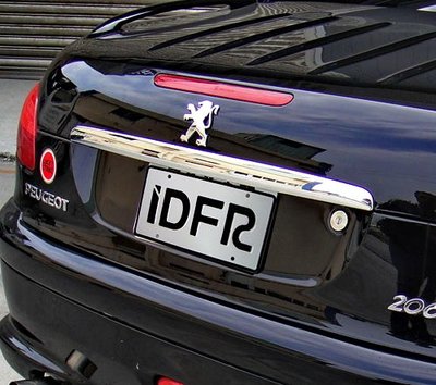 IDFR ODE 汽車精品 PEUGEOT 206CC 鍍鉻後廂飾條 尾門飾條 改裝 精品
