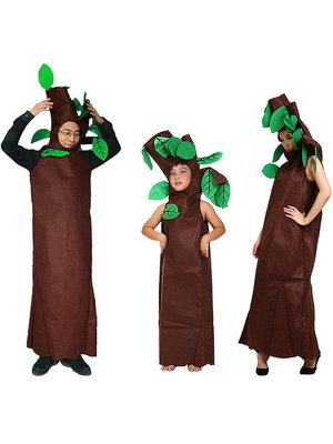【現貨精選】兒童節親子大樹服裝 兒童環保表演服成人扮演小樹造型衣服道具