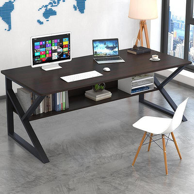 電腦桌式家用簡約單人組合辦公桌臥室學生簡易小書桌寫字