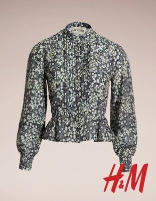 Meico Fashion 美可時尚 H&M Conscious系列 混蠶絲小立領氣質襯衫 (兩色 現貨) Sale~