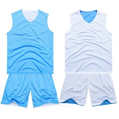 一套370 雙面球衣球褲 藍白 籃球衣 籃球褲 籃球裝 籃球服 網眼 網狀 可 印名印號 DV NIKE 玩大學 可參考