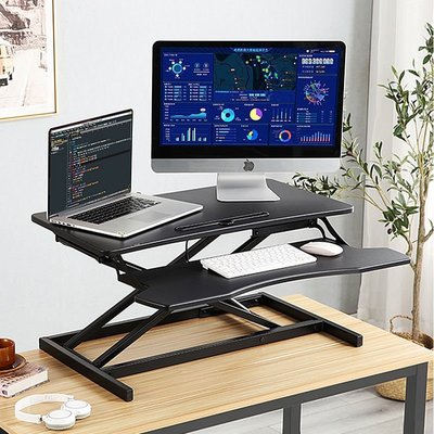 下殺 站立式電腦升降桌辦公書桌臺式顯示器筆記本桌可移動站立式工作臺
