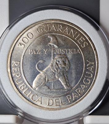 【二手】 1973年巴拉圭銀幣，面值300瓜拉尼，720銀，直徑38.2752 外國錢幣 硬幣 錢幣【奇摩收藏】