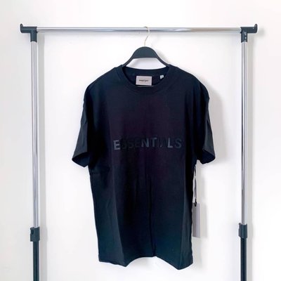 [FDOF] 預購 Essentials Boxy T-Shirt Applique Logo T 黑色字體短踢