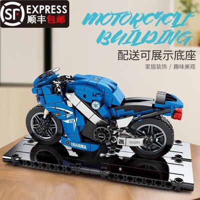 熱賣中 樂高積木樂高積木摩托車模型成人男孩子益智歲男孩成年生日禮物拼裝玩具10