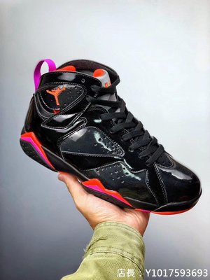 Air Jordan 7 黑漆皮 萬聖節 炫彩 亮皮 中筒 籃球鞋 男鞋 313358-006
